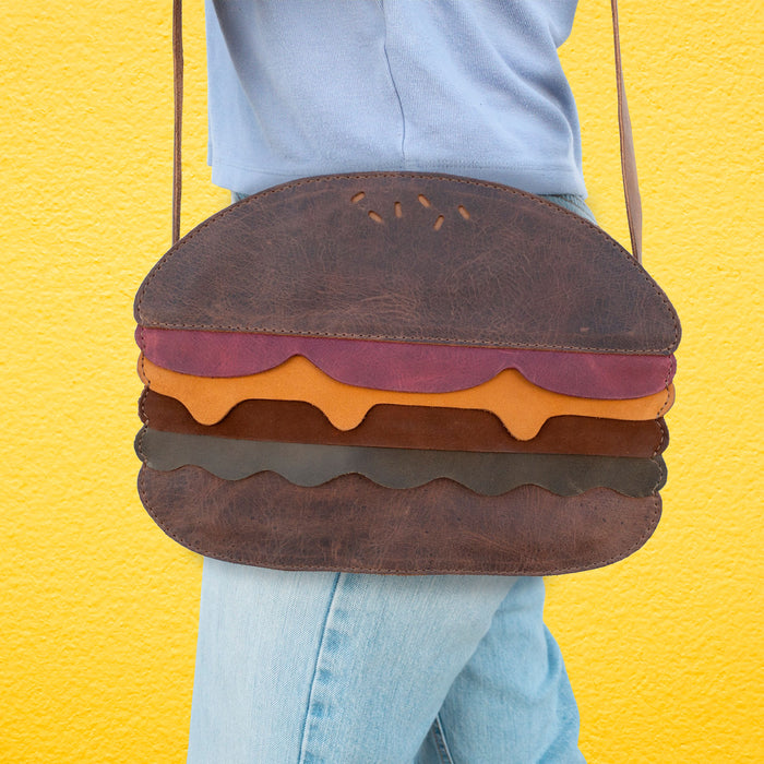 Burger-Shaped Shoulder Bag