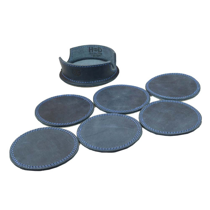 Thick Leather Coasters (6-Pack)