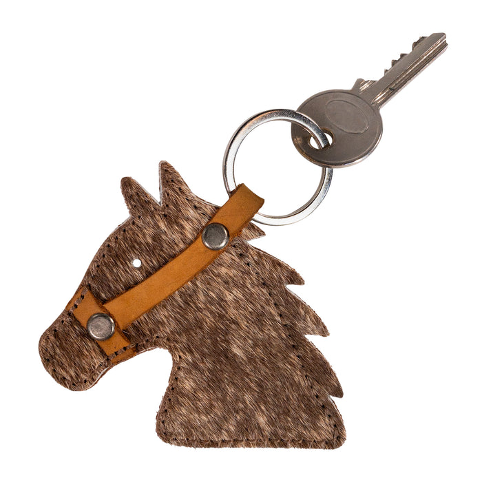 Cowboy Stallion Head Keychain