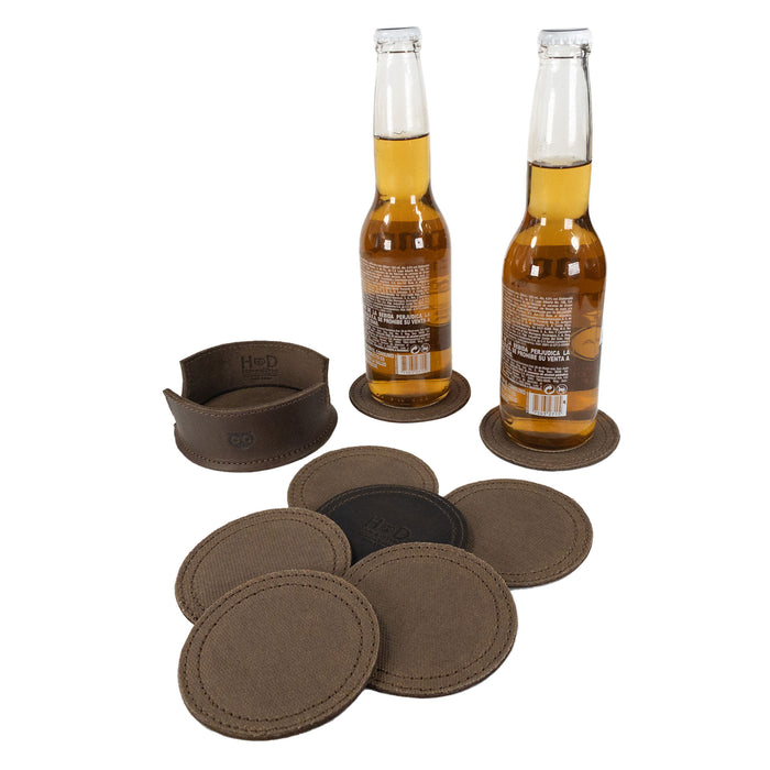 Set of 8 Circular Coasters for Drinks
