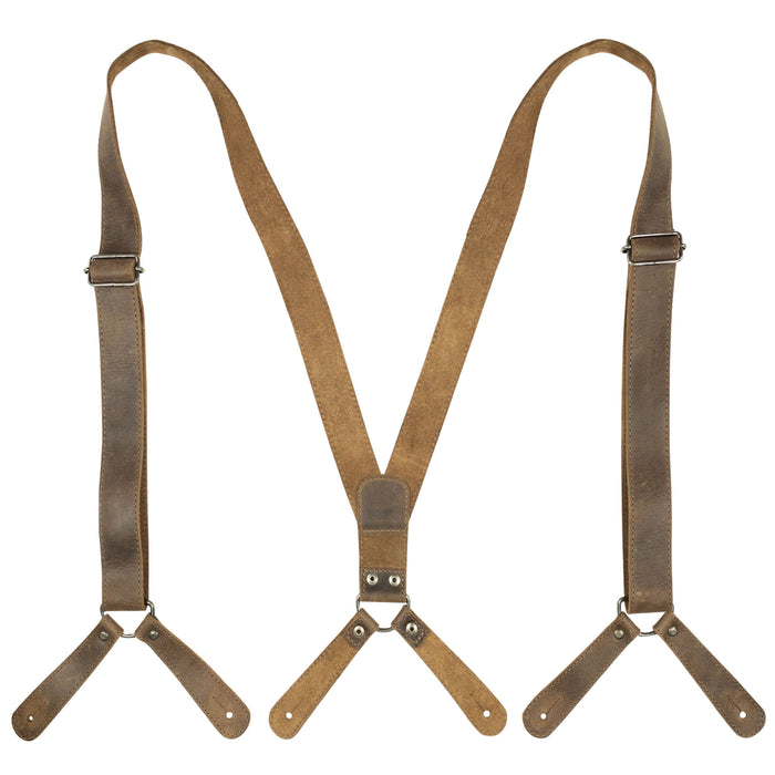 Rustic Button End Suspenders