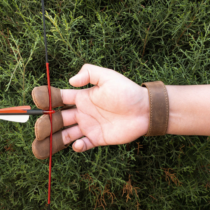 Three-Finger Archery Shooting Glove