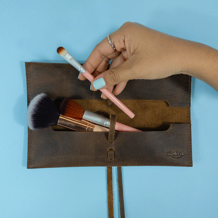 Rectangular Bag for Eyebrow Brushes