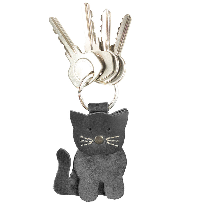Stacked Cat Keychain