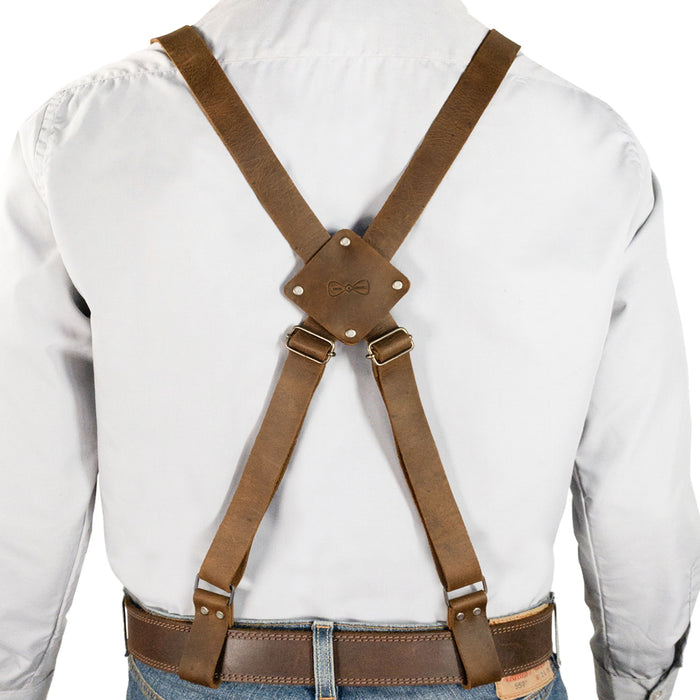 X Back Suspenders with Belt Loops