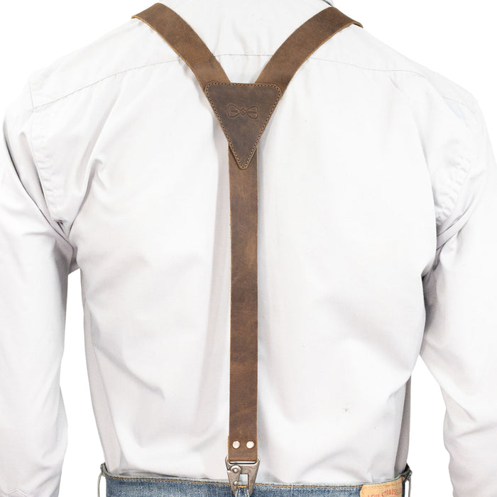 Y Back Suspenders with Adjustable Size Straps for Men