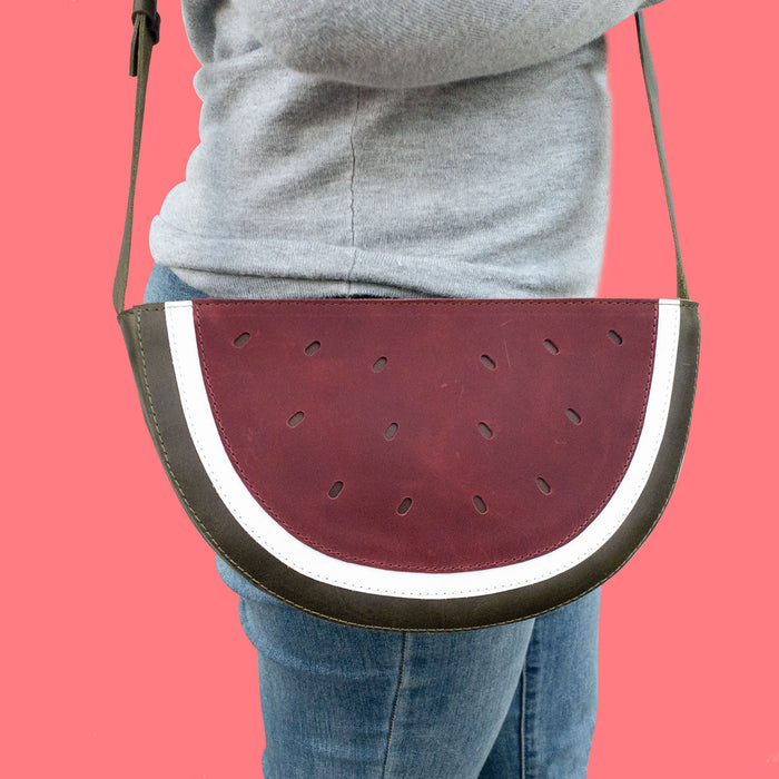 Watermelon-Shaped Shoulder Bag