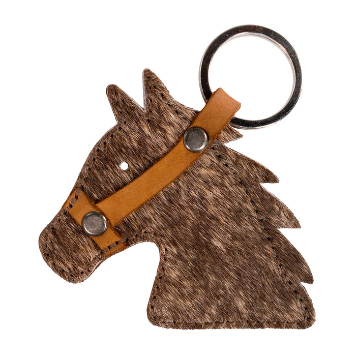 Cowboy Stallion Head Keychain