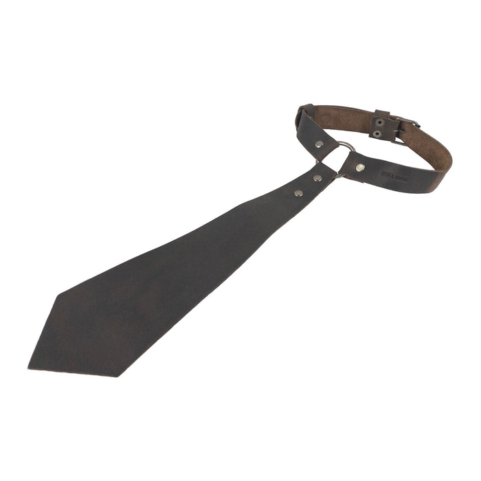 Tie with Adjustable Buckle Strap