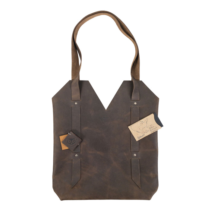 Riveted Tote Bag for Women with Shoulder Straps