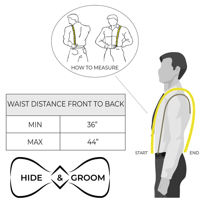 X Back Formal Suspenders with Belt Loops