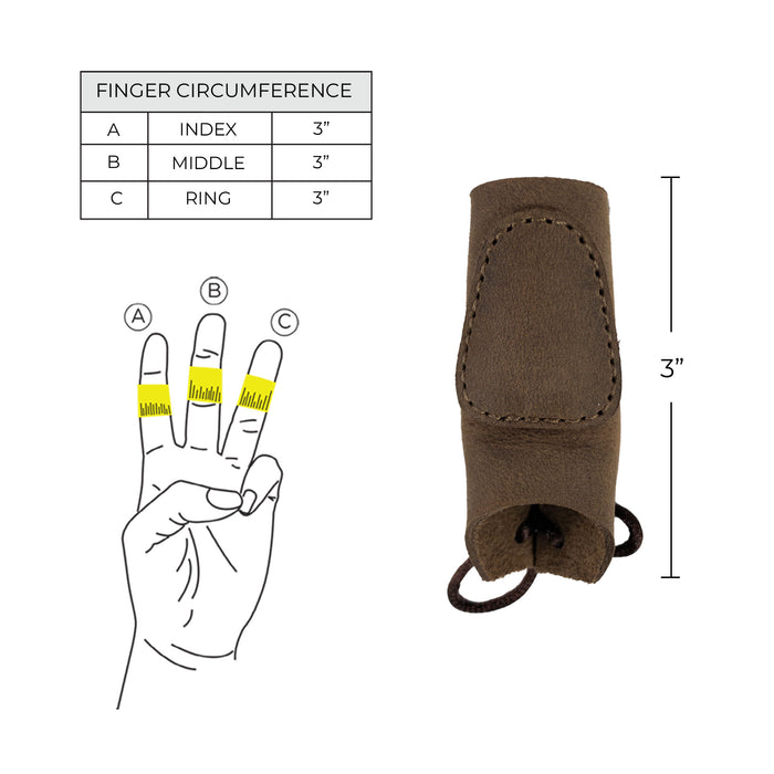 Set of 3 Finger Protectors for Archery