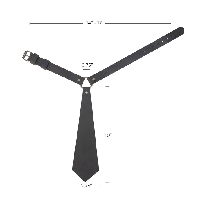 Tie with Adjustable Buckle Strap