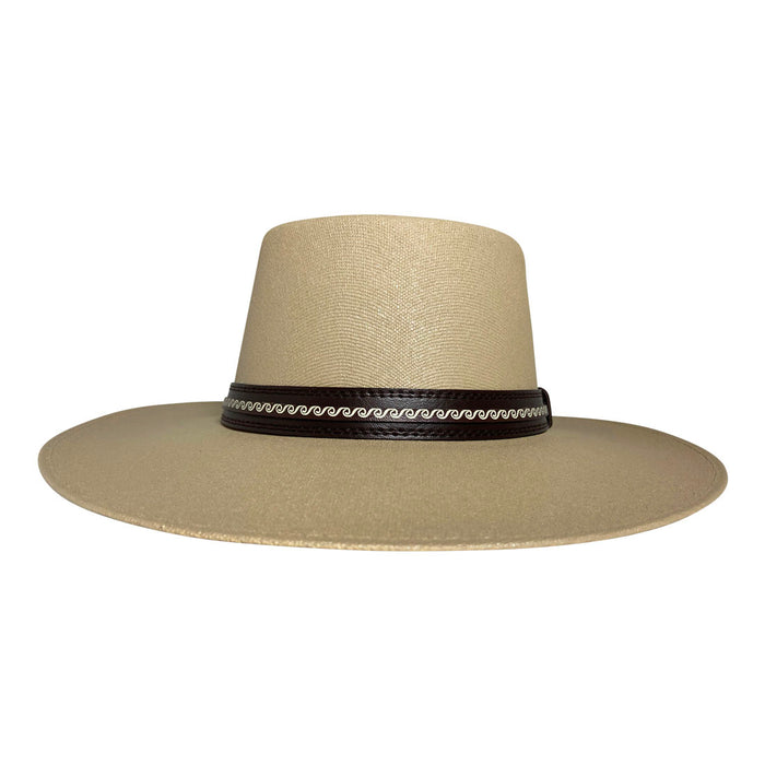 Angel Eyes Wide Brim Hat Handmade from 100% Oaxacan Cotton - Dark Brown