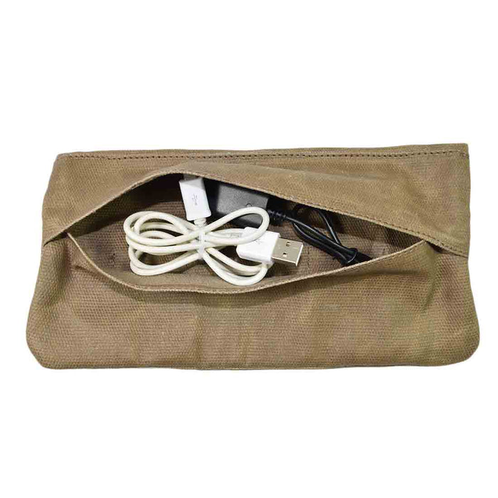 Hide & Drink, Pen Accessories Kit Pouch Holder, Secure Fit, G Pen Soft Travel Bag Handmade from Waxed Canvas - Fatigue