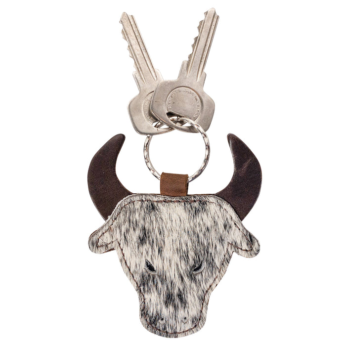Cowboy Bull Head Keychain