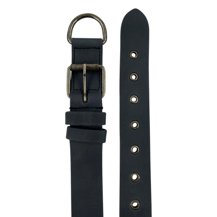 Thick Leather Dog Collar for Medium Size Dog (12 to 21 Inches)