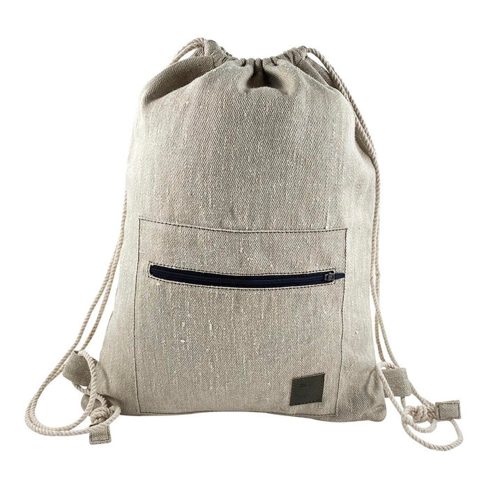 Hemp Drawstring Backpack