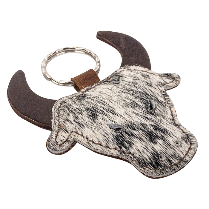 Cowboy Bull Head Keychain