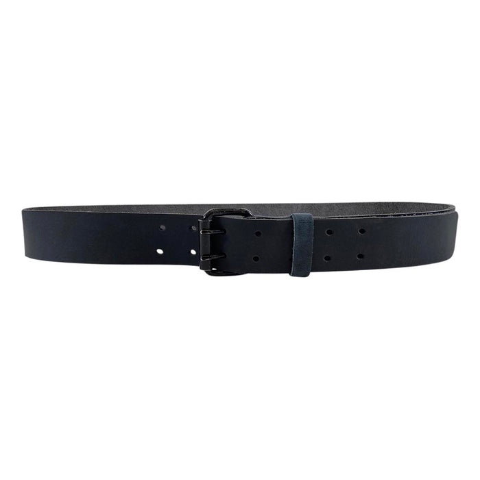 Black Double Prong Buckle Belt
