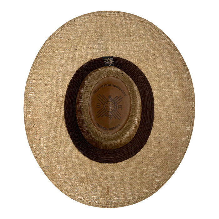 Angel Eyes Wide Brim Hat Handmade from 100% Oaxacan Jute - Dark Brown