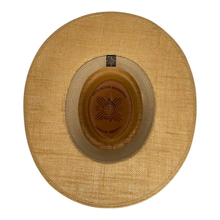 Angel Eyes Wide Brim Hat Handmade from 100% Oaxacan Jute - Light Brown