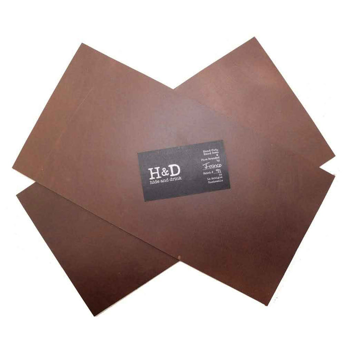 Thick Leather Rectangular Scraps 6 x 12 in. (2 Pack)