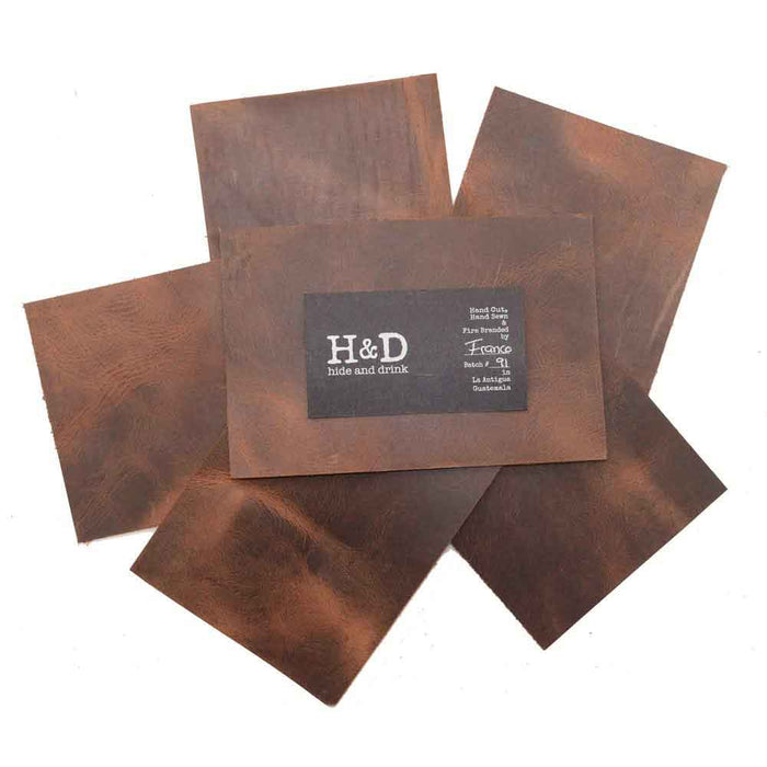 Leather Squared Scraps 4 x 6 in. (6 Pack)