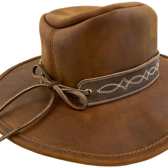 Rodeo Hatband with Cowboy Stitching