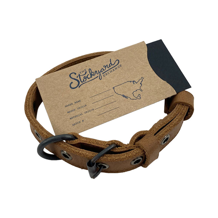 Slim Leather Dog Collar