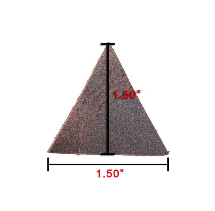 Leather Triangle 1.5 inches Long (Set of 20)