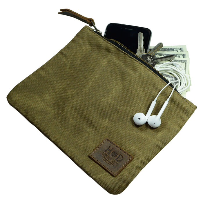 Waxed Zippered Pouch — The Stockyard Exchange