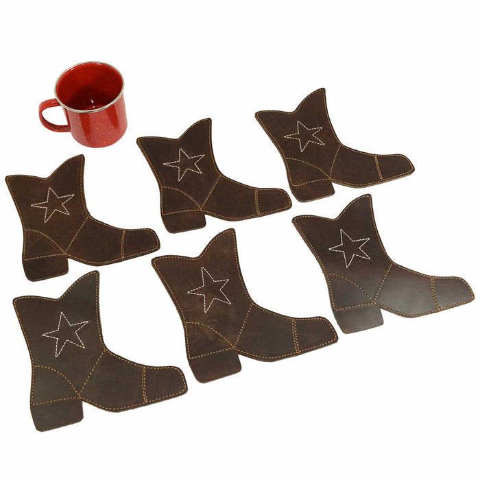 Texas Cowboy Boot Coaster Set (6-Pack)