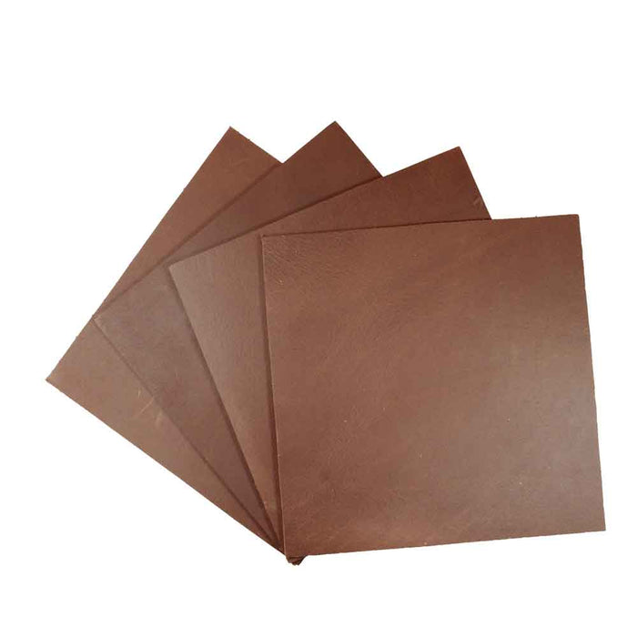 Thick Leather Squared Scraps 6 x 6 in. (4 Pack)
