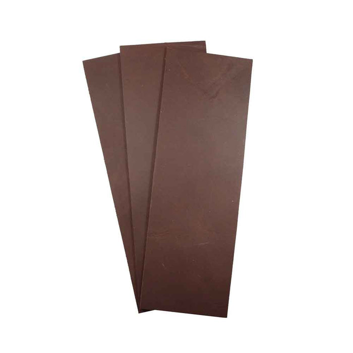 Thick Leather Rectangular Scraps 4 x 12 in. (3 Pack)