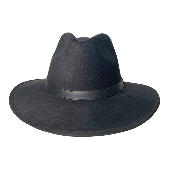 Indiana Eastwood Cowboy Style Hat Handmade from 100% Oaxacan Suede - Burnt Black