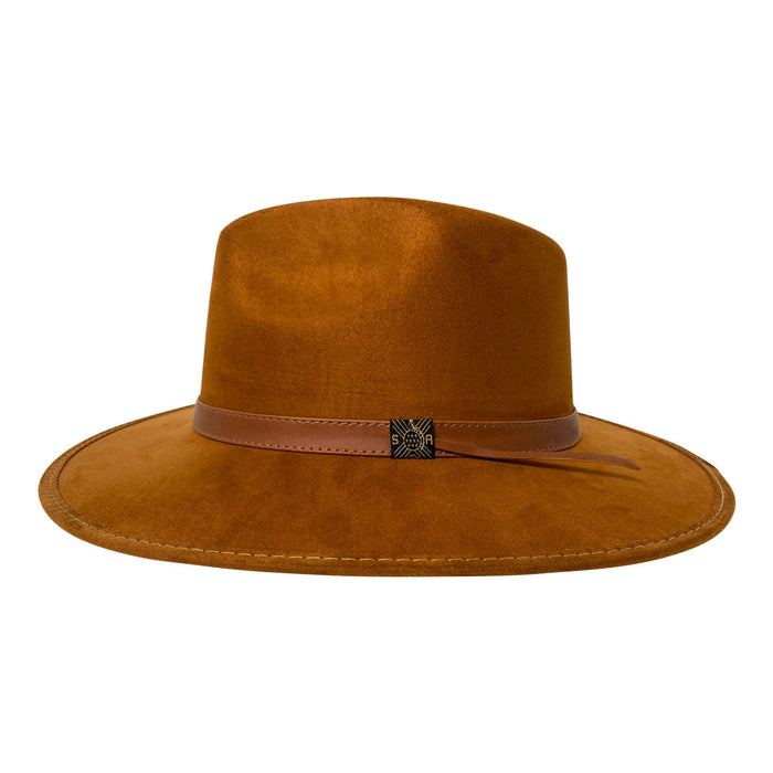 Indiana Eastwood Cowboy Style Hat Handmade from 100% Oaxacan Suede - Old Tobacco Brown
