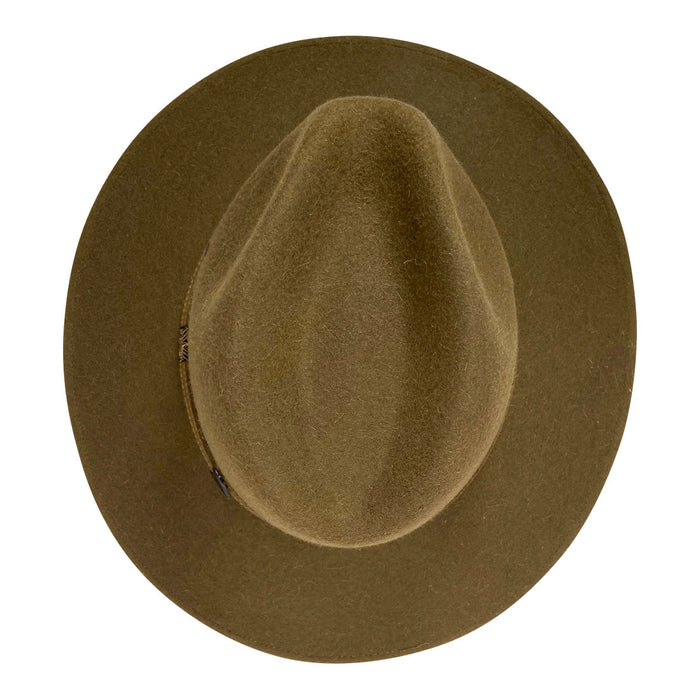 Indiana Eastwood Cowboy Style Hat Handmade from 100% Oaxacan Sheep's Wool - Spanish Olive