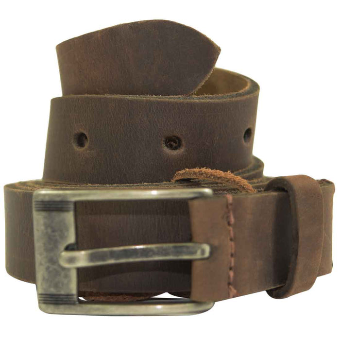 Rustic Leather Belt / Rustic Buckle, 1" Wide