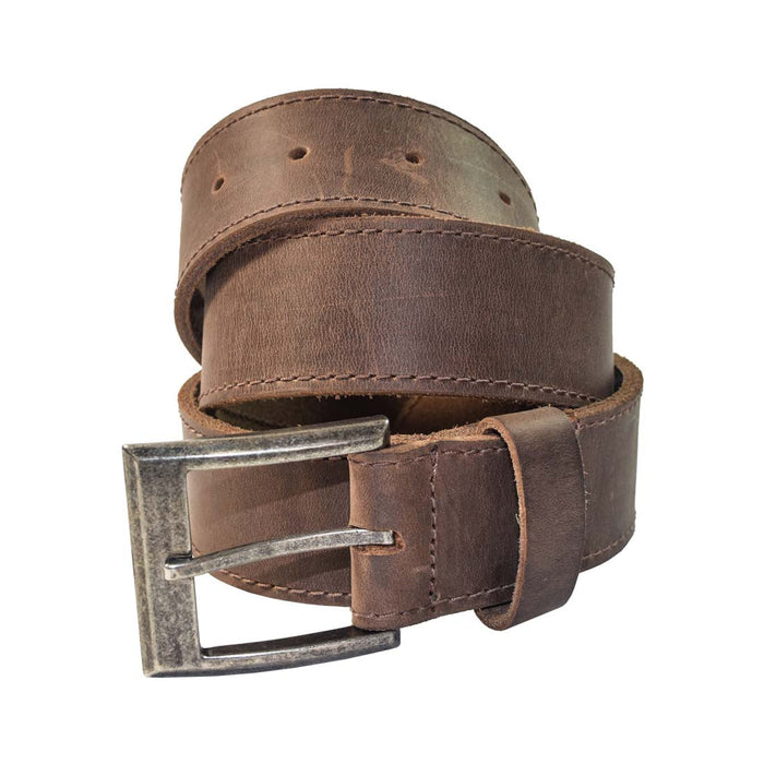 Men's Thick Leather Belt With Inner Pocket