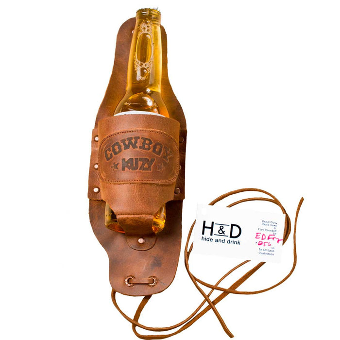 Cowboy Kuzy Beer Holster by Hide and Drink - Rustic Cowboy