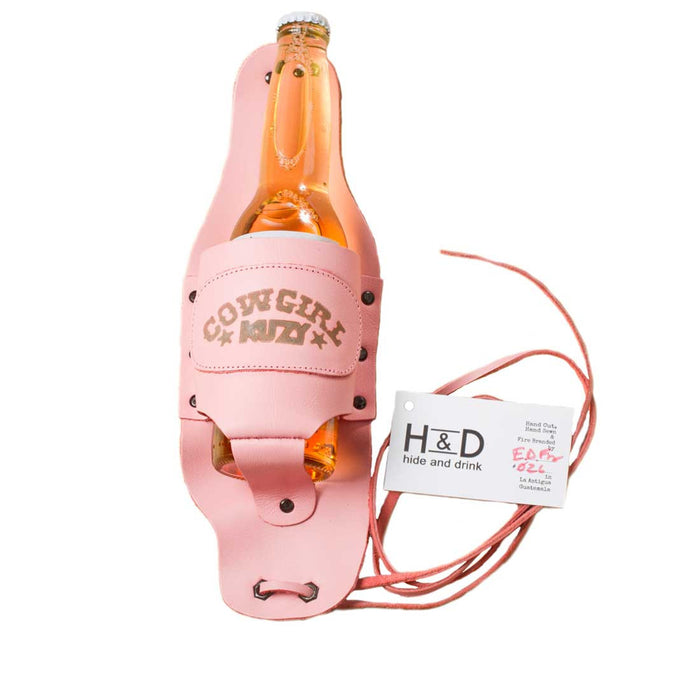 Cowgirl Kuzy Beer Holster by Hide and Drink
