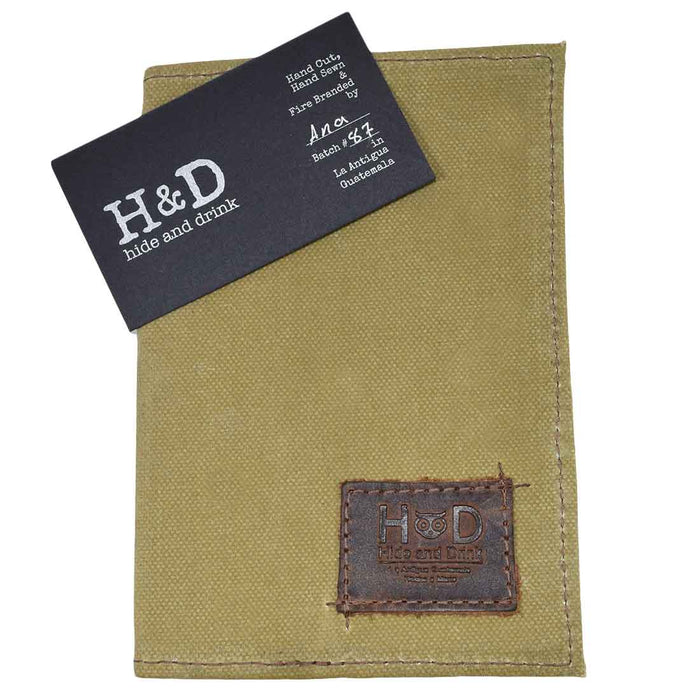 Waxed Canvas Field Notes Cover