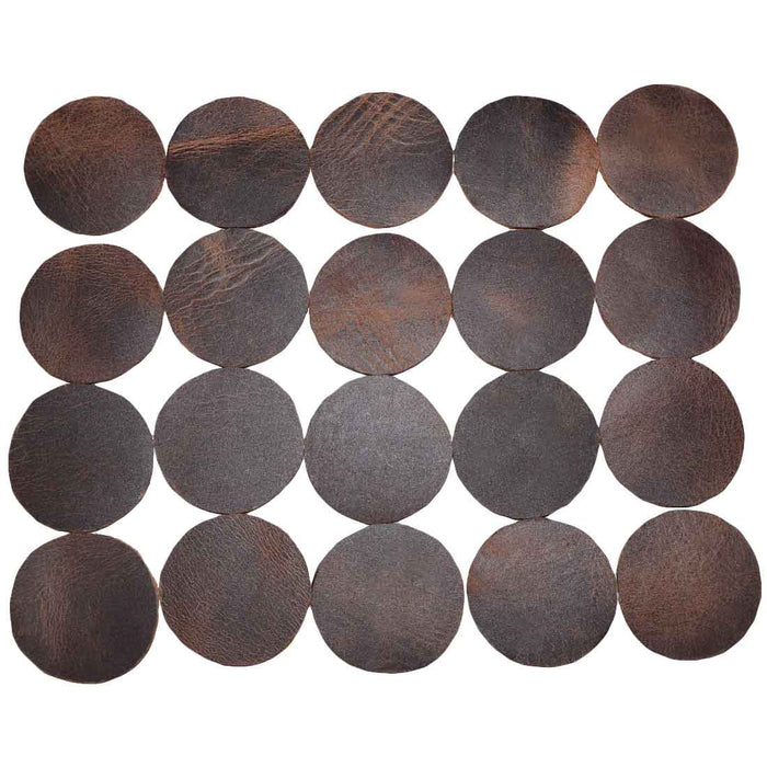 Leather Circles 1.5 in. (Set of 20)