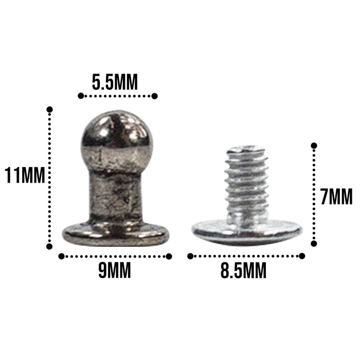 Round Head Button Stud for Leather Crafts
