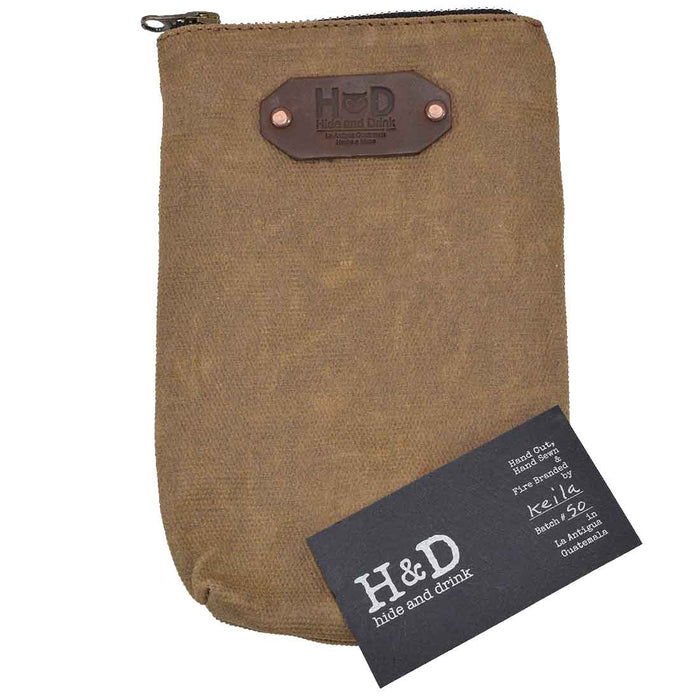 Waxed Canvas Scribbler Pouch
